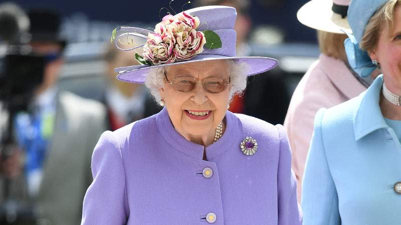Queen Elizabeth II at the Epsom Derby in 2018. By: James Whatling/MEGA