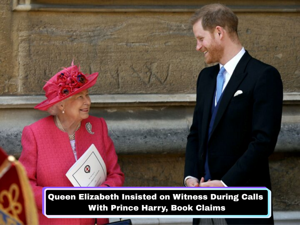 The claim appears in a book by royal historian Hugo Vickers, who says the Queen adopted the practice after Prince Harry and his wife stepped back from royal duties in 2020