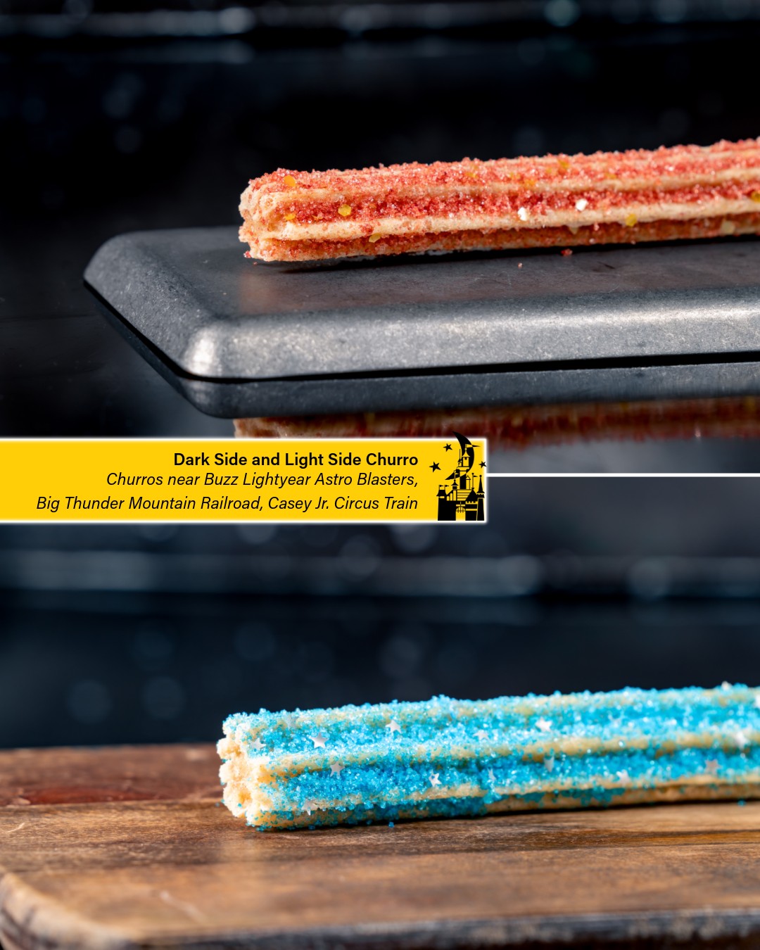 Dark Side and Light Side Churro.
