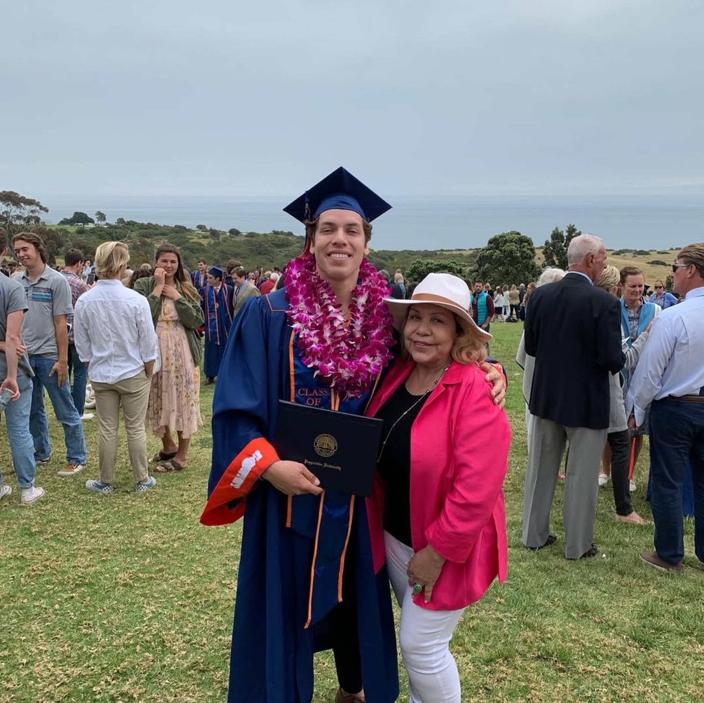 Joseph Baena is close to his mother, Mildred. Photo: @joebaena/Instagram