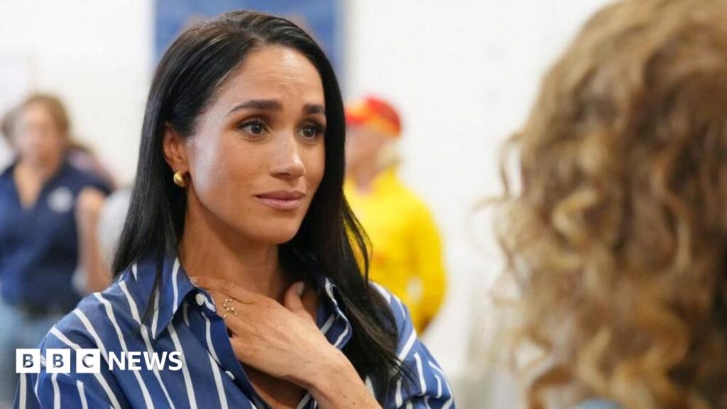 The Duchess of Sussex meets volunteer first responders from Bondi Surf Bathers' Life Saving Club