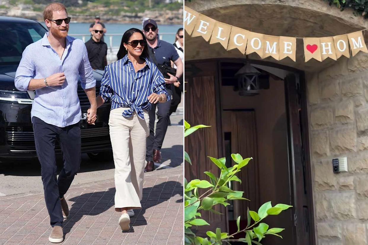 Prince Harry and Meghan Markle in Australia on April 17, 2026; a 