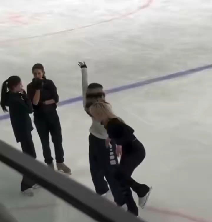 Olympic figure skaters and gold medalists Alysa Liu and Amber Glenn seen recreating Miss Grand Thailand’s viral dance during practice