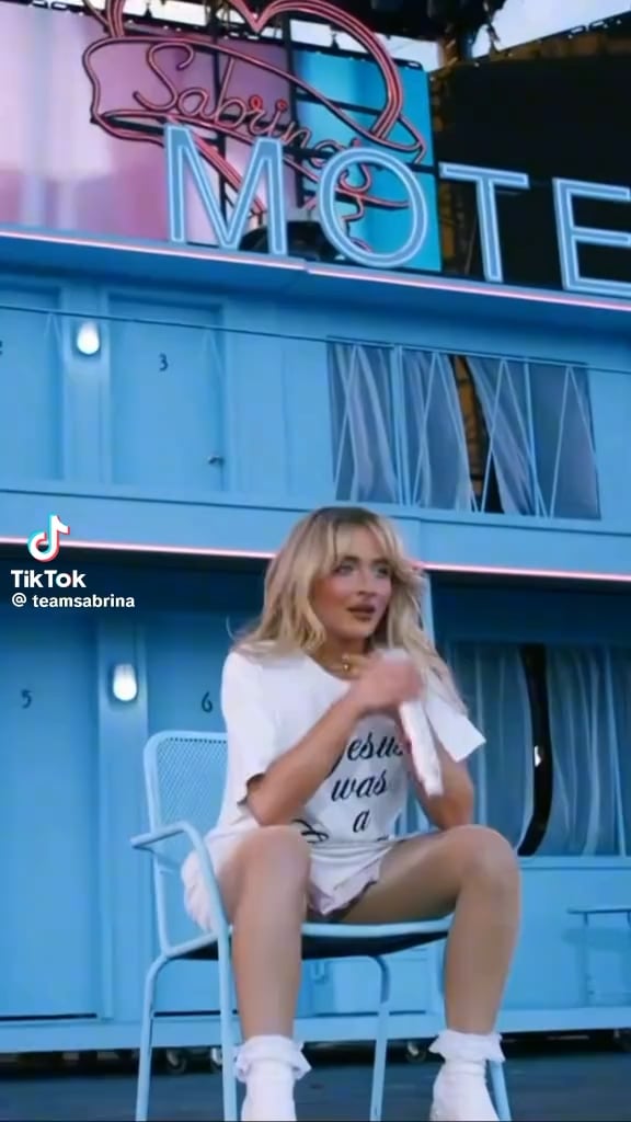 Sabrina Carpenter ended the "Nonsense" outro during her 2024 Coachella performance with "Coachella, see you back here when i headline!". Tonight she will headline the festival for the first time