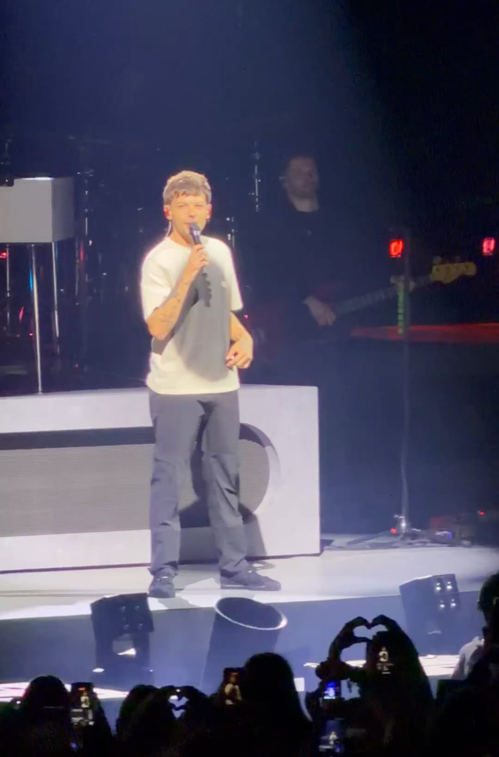 Niall Horan attends Louis Tomlinson’s concert in Paris: “Also I wanna say, I’ve got a mate in the house today somewhere around there.  Shout out to Niall! I appreciate you being here today, man, it means a lot. Thank you very much!”