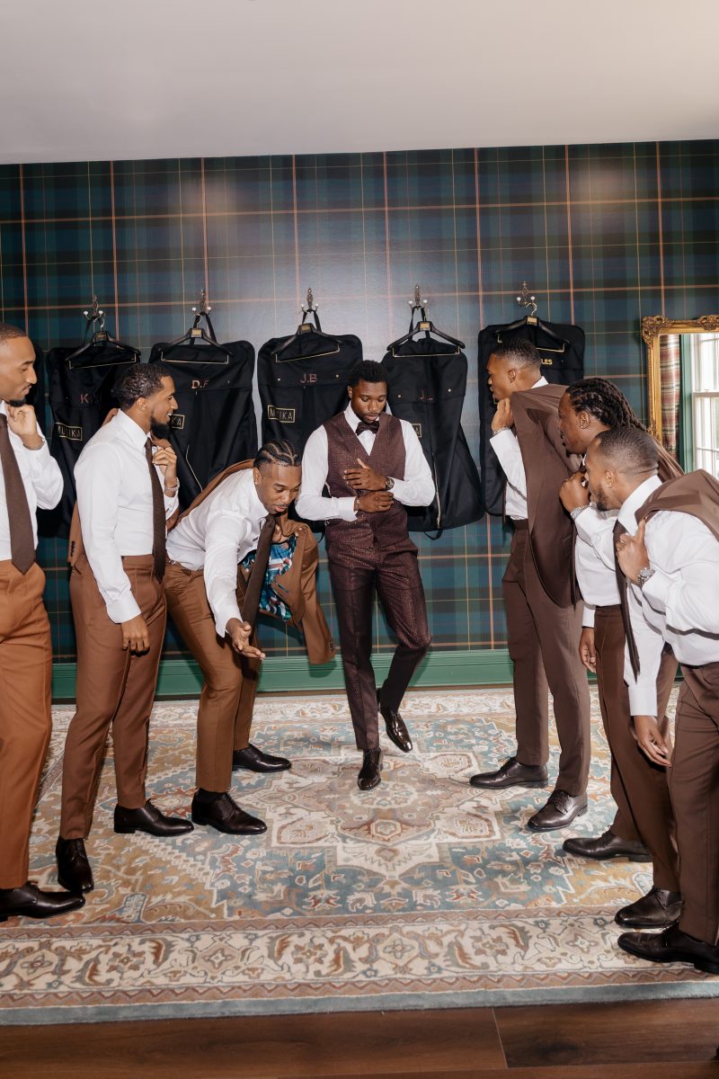 Exclusive: The Theme Was 'All Shades Of Melanin' For Noah Lyles And Junelle Bromfield's Georgia Wedding