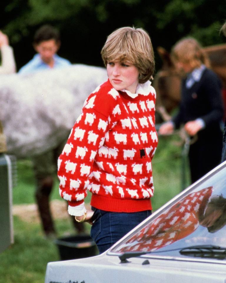 Princess Diana wearing the 'black sheep' jumper in 1981.Credit: Tim Graham Photo Library via Getty Images