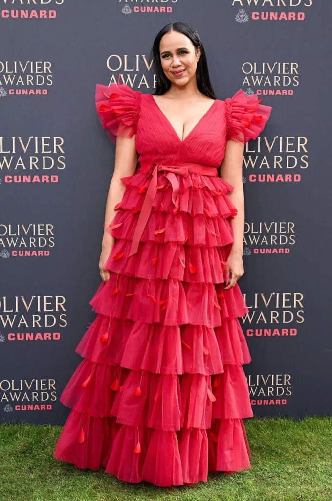 Zawe Ashton , Zawe Ashton Olivier Awards 2026
Olivier Awards 2026 red carpet Zawe Ashton
Huishan Zhang Olivier Awards 2026
Zawe Ashton Huishan Zhang gown