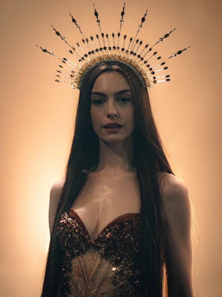 New photos of Anne Hathaway for Mother Mary (2026)