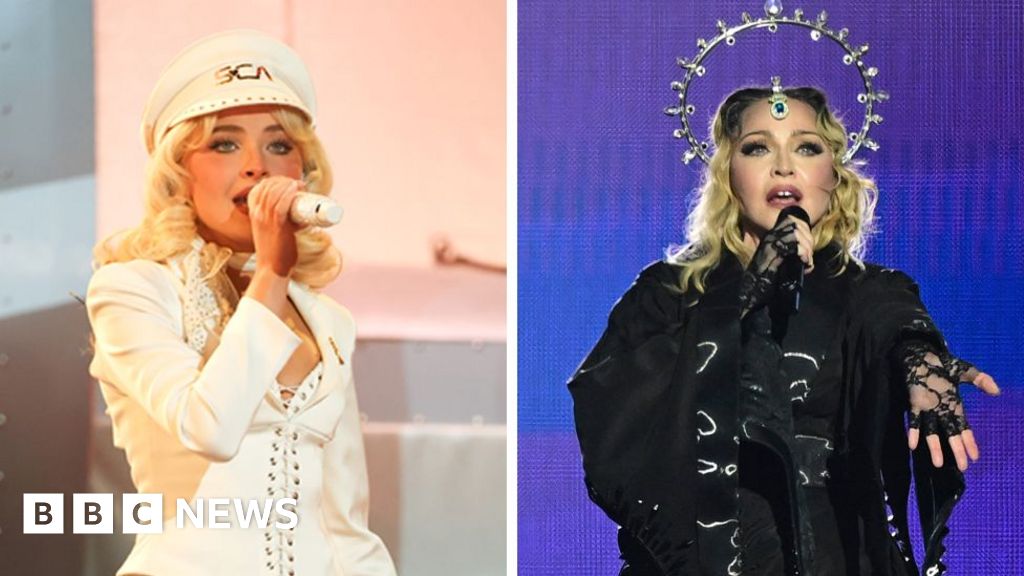 Madonna surprises Coachella by joining Sabrina Carpenter on stage - BBC