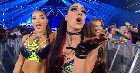 Paige’s first title defense is ruined by NXT’s Jacy Jayne and Fatal Influence