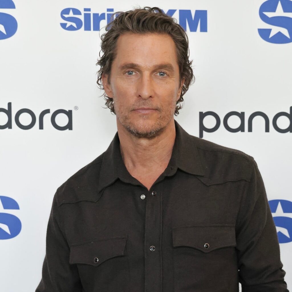 Matthew McConaughey's Blonde Pigtail Hair Transformation