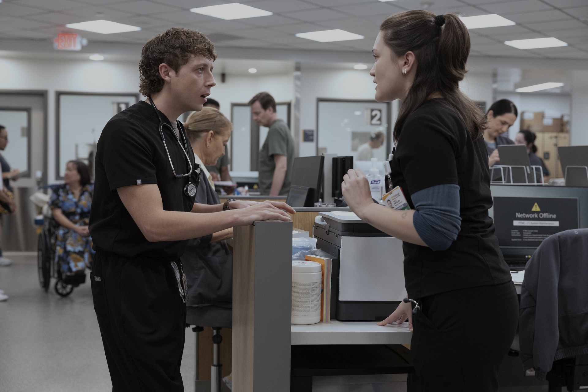 Gerran Howell Isa Briones The Pitt