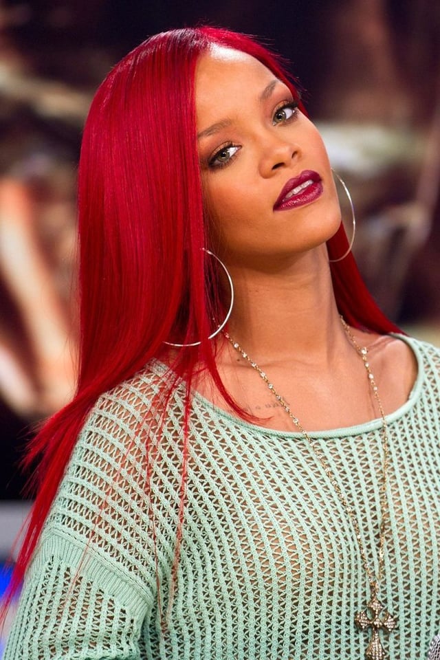 Rihanna LOUD girl era; the signature red hair.