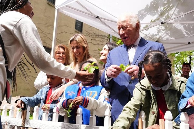 King Charles Visiting Harlem Grown in NY, April 29th