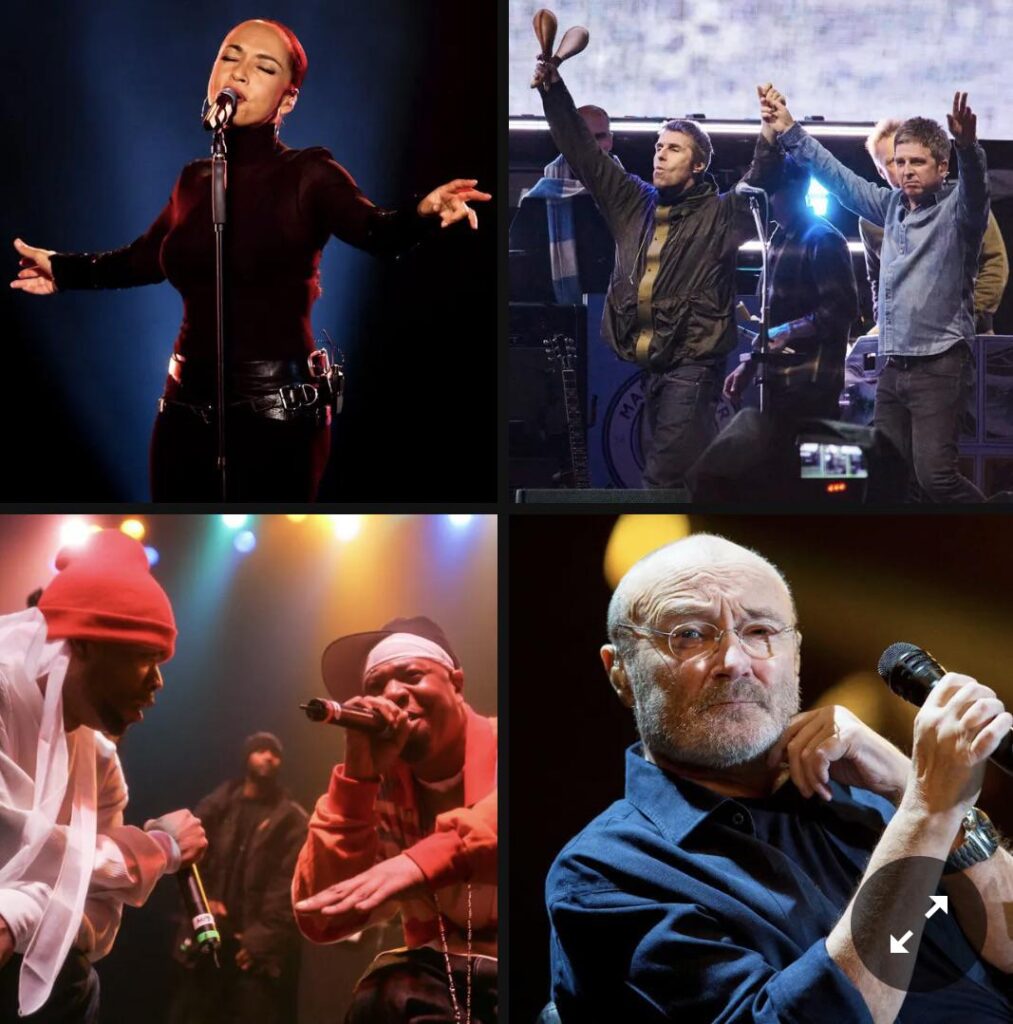 Oasis, Phil Collins, Sade, Billy Idol, Luther Vandross & Wu Tang Clan have been elected to the Rock & Roll Hall of Fame