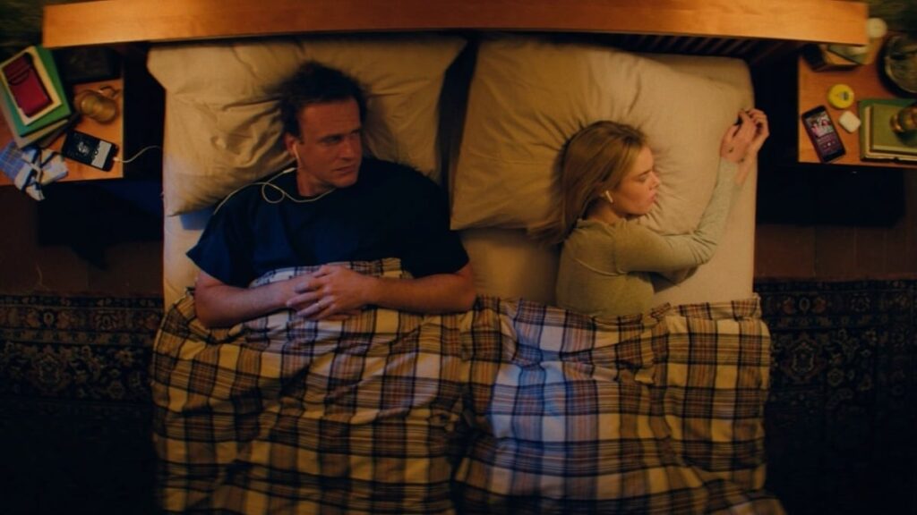 'Over Your Dead Body' review: Samara Weaving and Jason Segel face off in a comically bad romance