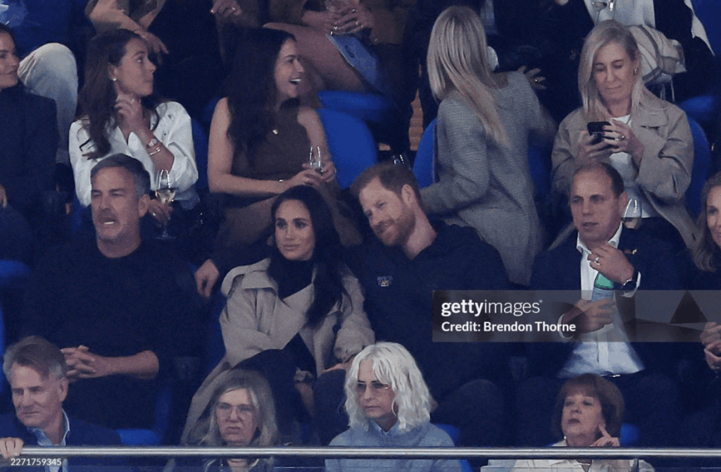 Harry and Meghan at NSW Waratahs and Moana Pasifika rugby match in Sydney