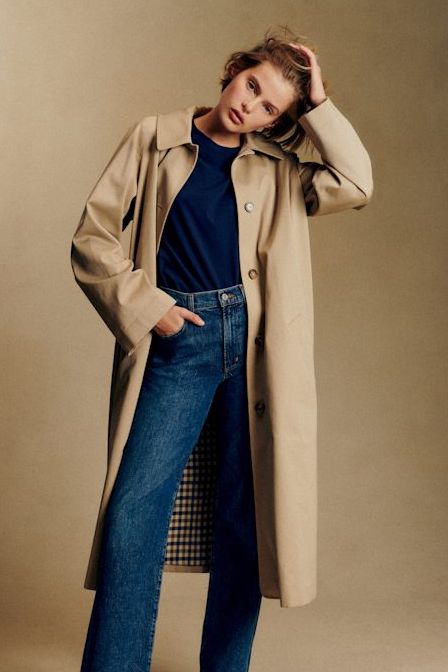 Clyde Coat - Light Beige - Organic Cotton - S&eacute;zane