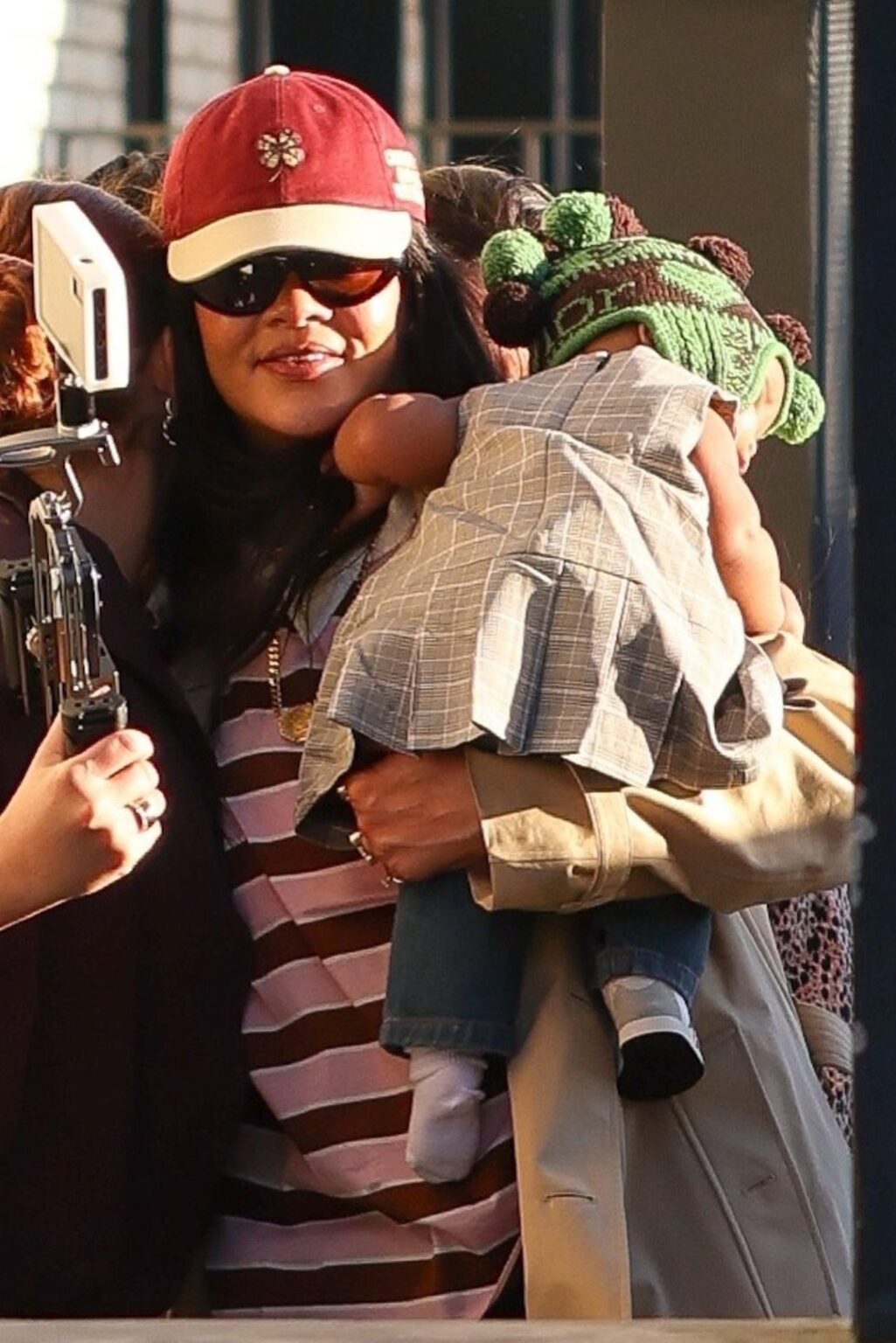 Rihanna was with her daughter Rocki Irish today