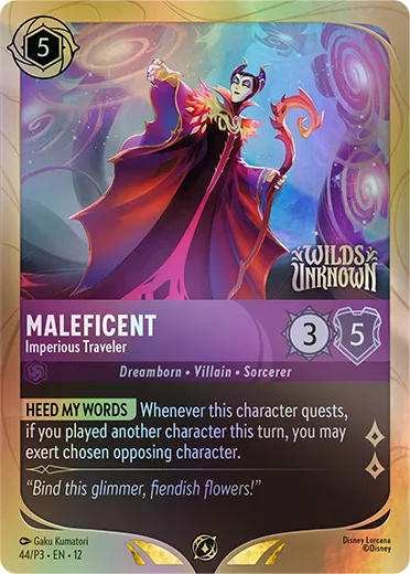 Disney Lorcana Wilds Unknown set