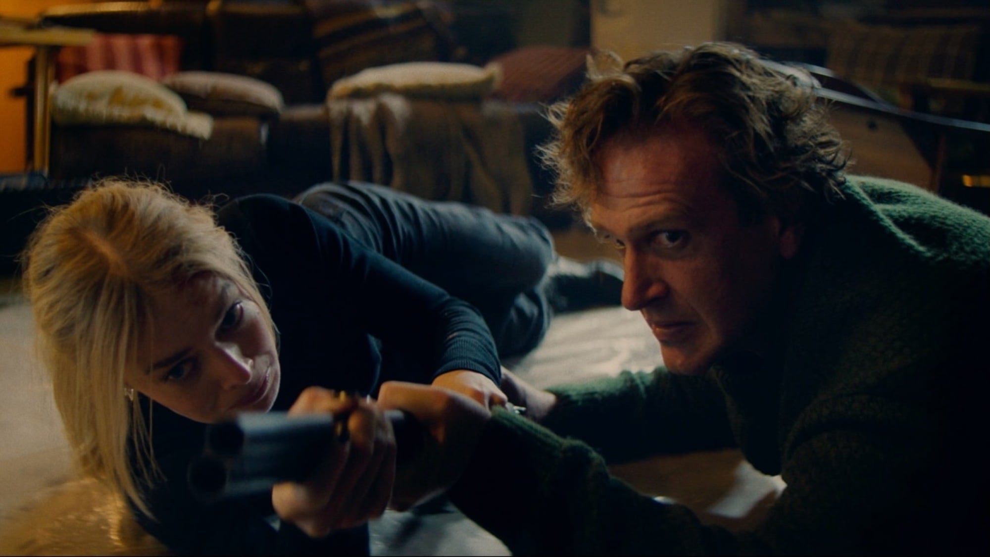 Samara Weaving and Jason Segel in Jorma Taccone’s 