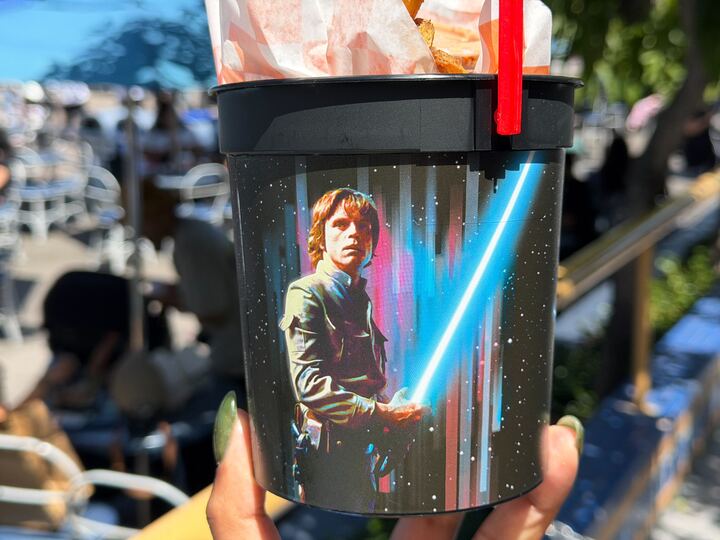 Luke Skywalker featured on the Galactic Star Wars Souvenir Bucket
