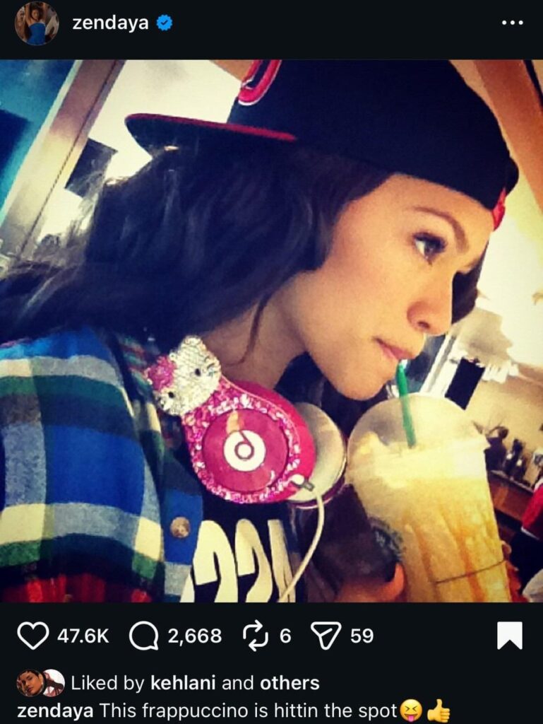 Zendaya’s old Instagram posts, back when social media was actually fun and chill