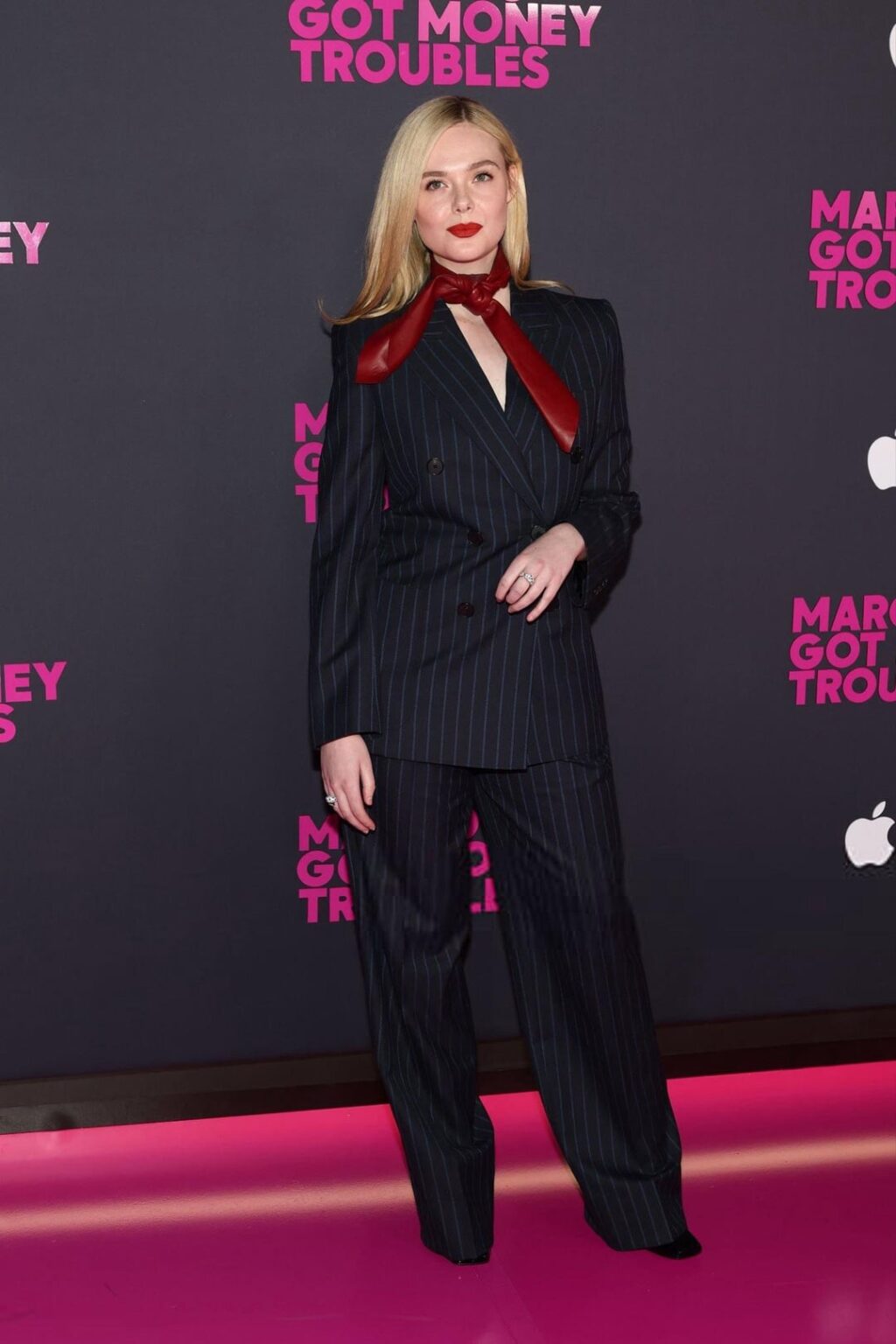 Elle Fanning at the premiere of "Margo's Got Money Troubles" (April 8, 2026)