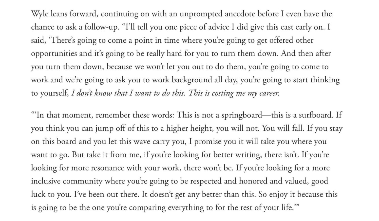 Noah Wyle on the one piece of advice he gave the cast of ‘The Pitt’