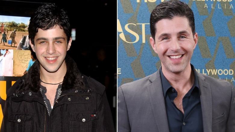 Josh Peck as a child actor and after he decided to give up alcohol later in life