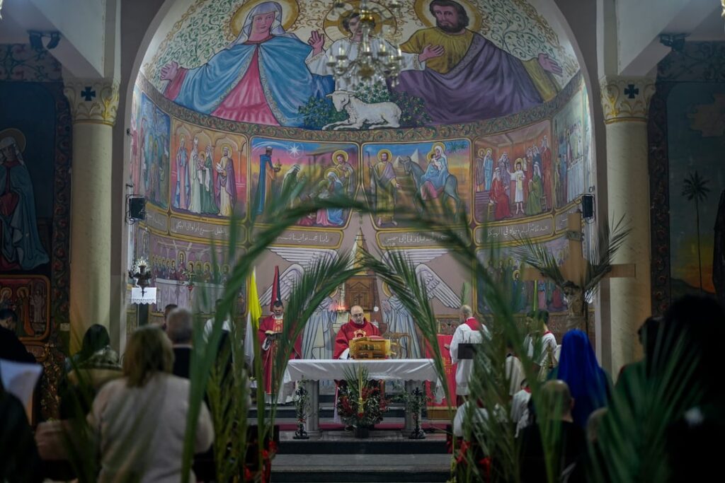 Palestinian Christians celebrate Palm Sunday in Gaza