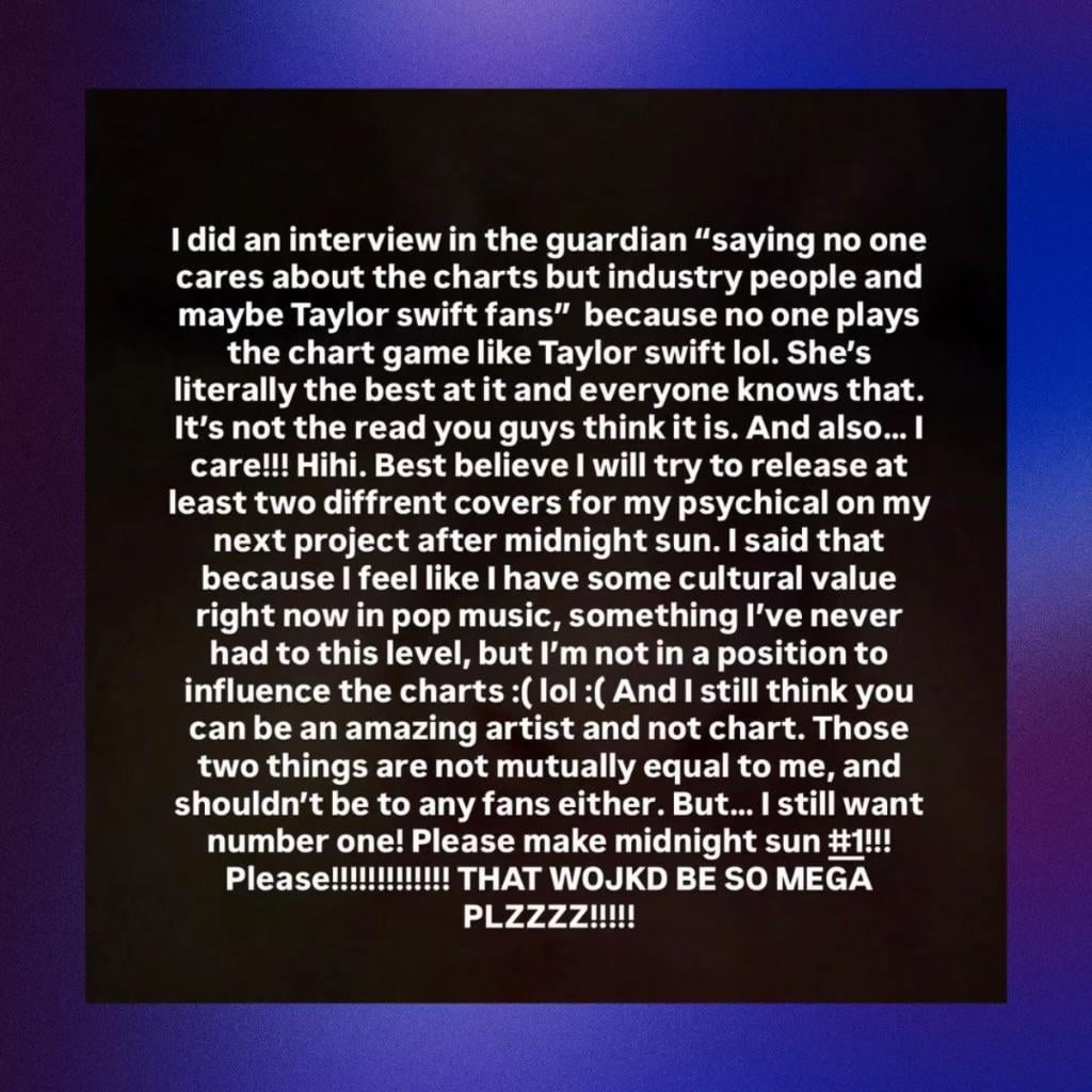 Zara Larsson clarifies her comment on Taylor Swift fans and charts: