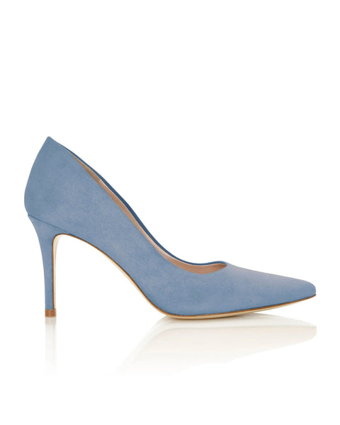Claudia Powder Blue Suede