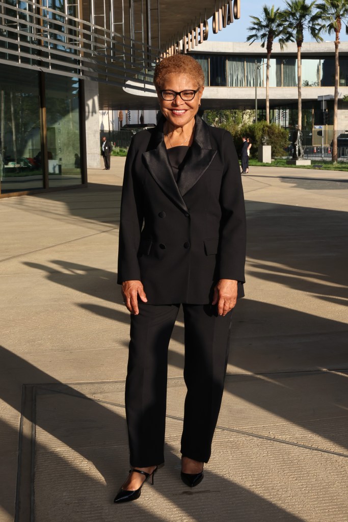 Karen Bass attends LACMA's Opening Gala for The David Geffen Galleries