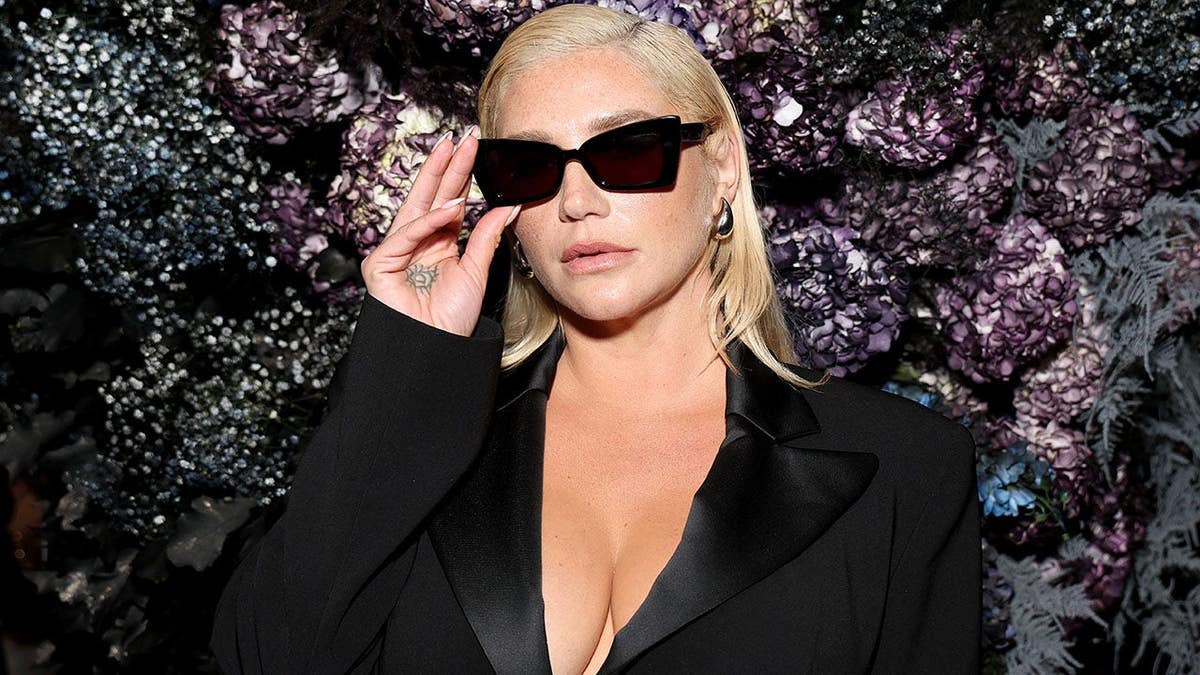 Kesha attending the Christian Siriano SS24 runway show at The Pierre Hotel in New York City