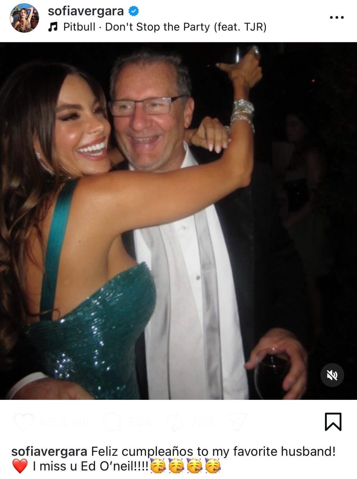 Sofía Vergara celebrates her ‘favorite husband’ Ed O’Neill’s 80th birthday