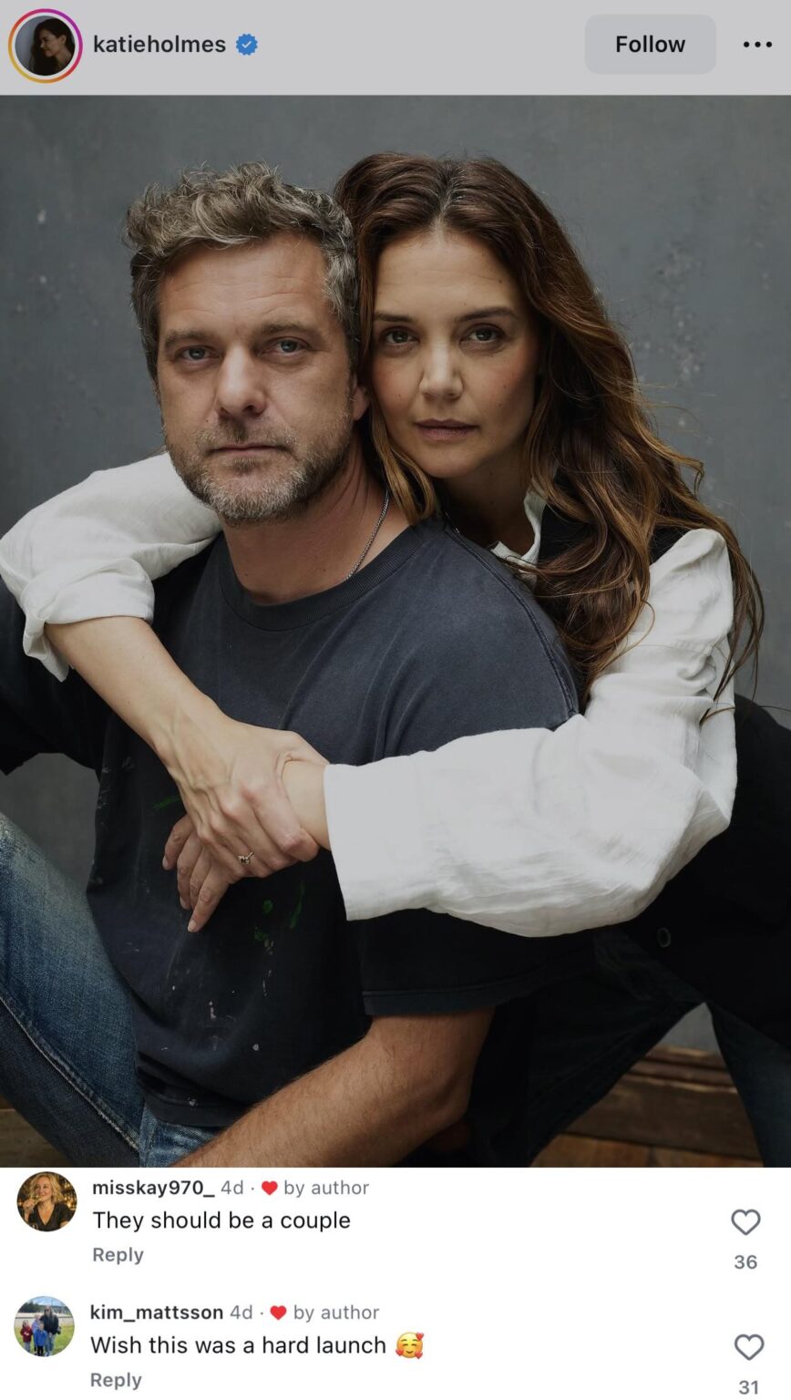 Katie Holmes Likes Comment Suggesting She and Ex Joshua Jackson Should Be a Couple