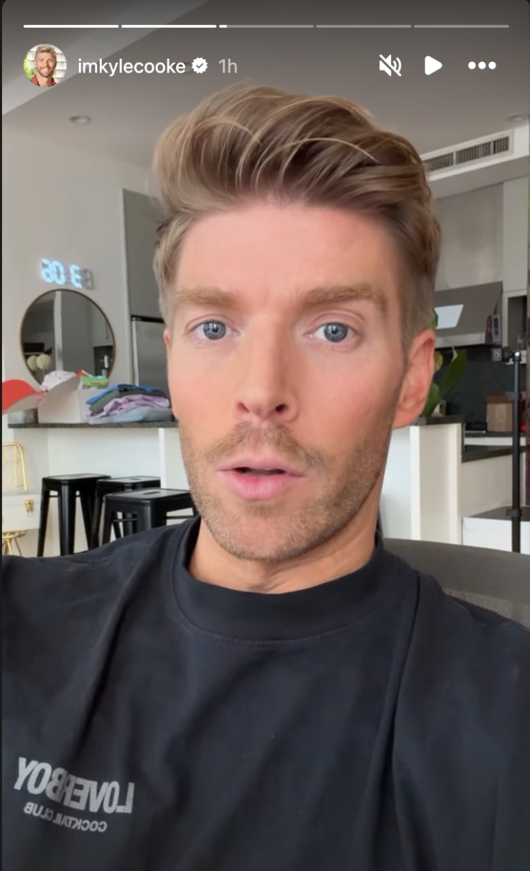 Kyle Cooke addresses the "Summer House" Season 10 reunion leak on his Instagram story April 24.