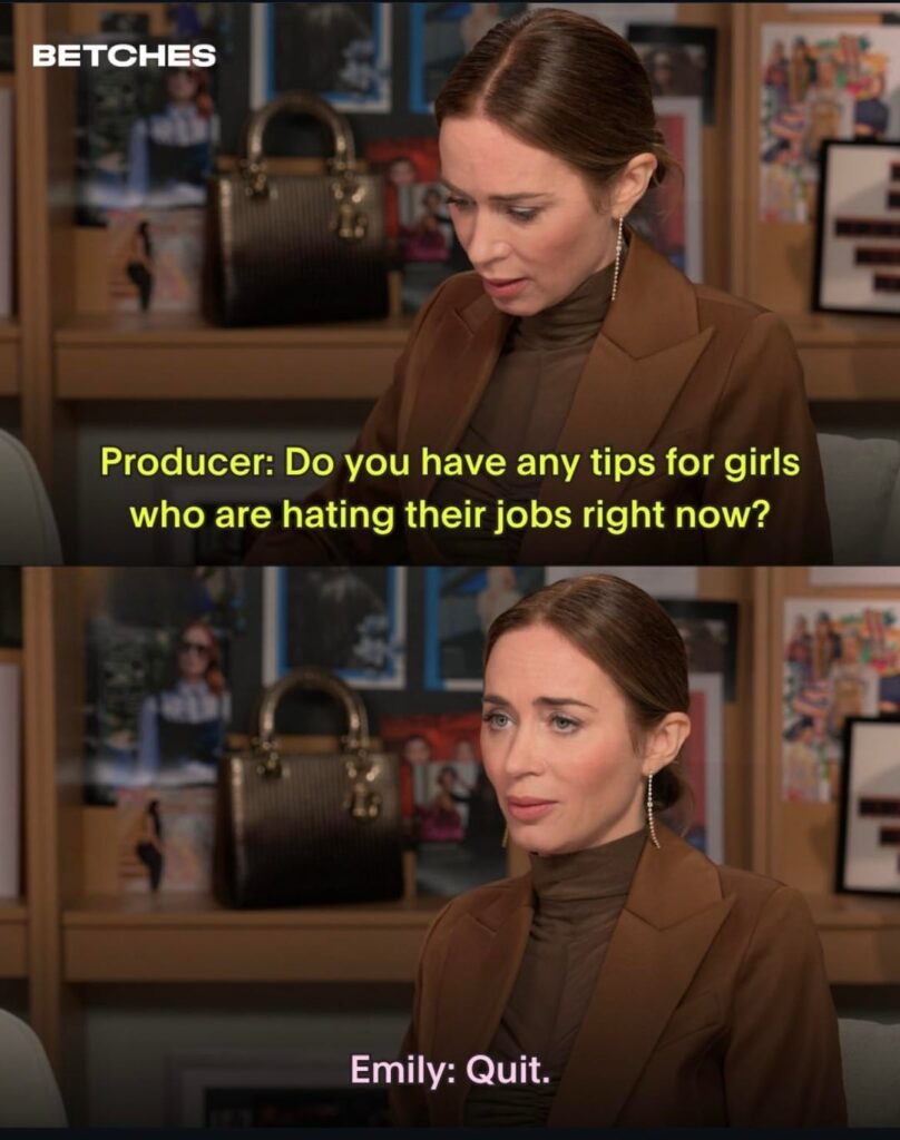 Emily Blunt giving career advice on ‘The Devil Wears Prada 2’ press tour