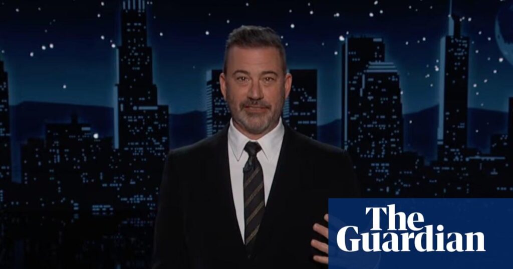 Jimmy Kimmel on US ceasefire negotiators: ‘We’d be better off with Alvin and the Chipmunks’