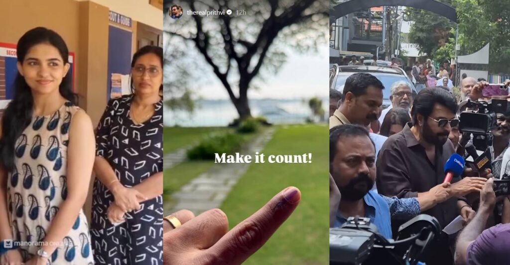 Mamitha Baiju debuts as voter; Mammootty, Mohanlal continue tradition as celebrities set examples in Kerala Mamitha Baiju at the polling booth in Kidangoor. Photo: Manorama, Instagram