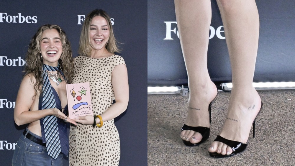 On Tuesday, Madelyn Cline arrived at the Forbes 30 Under 30 Summit in Paris Texas Mules.