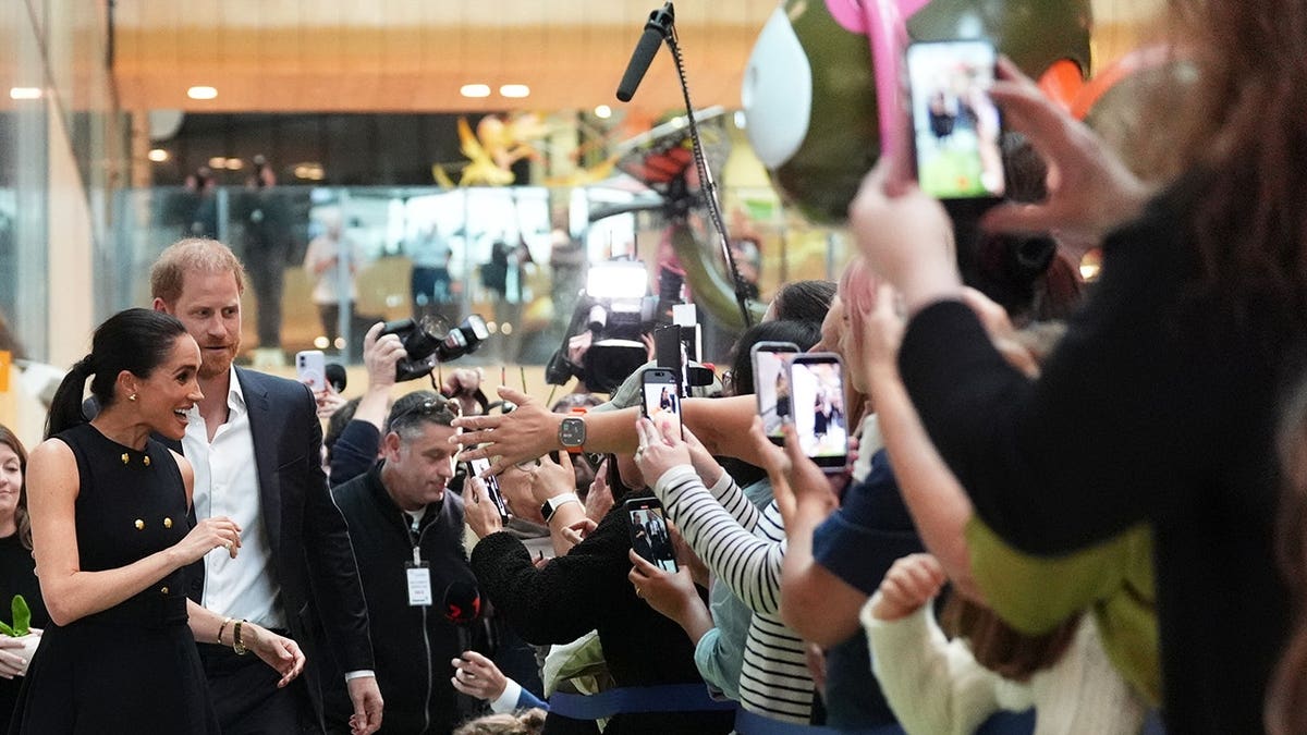 Meghan, Duchess of Sussex and Prince Harry visiting Royal Children's Hospital in Melbourne