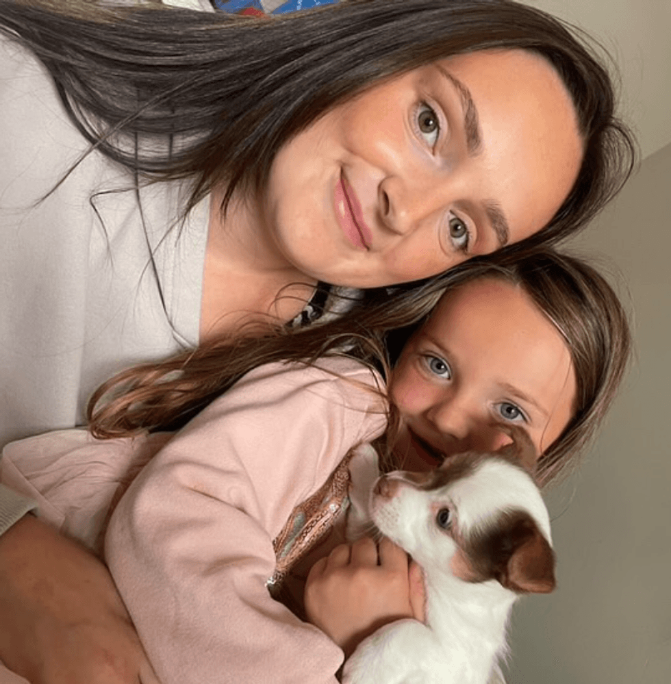 Millie Radford with daughter Ophelia