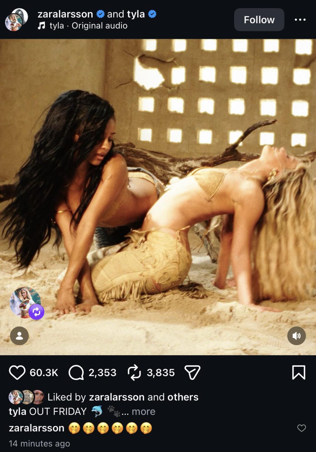 Tyla announces her new single ‘She Did It Again’ featuring Zara Larsson will be released Friday, April 17th