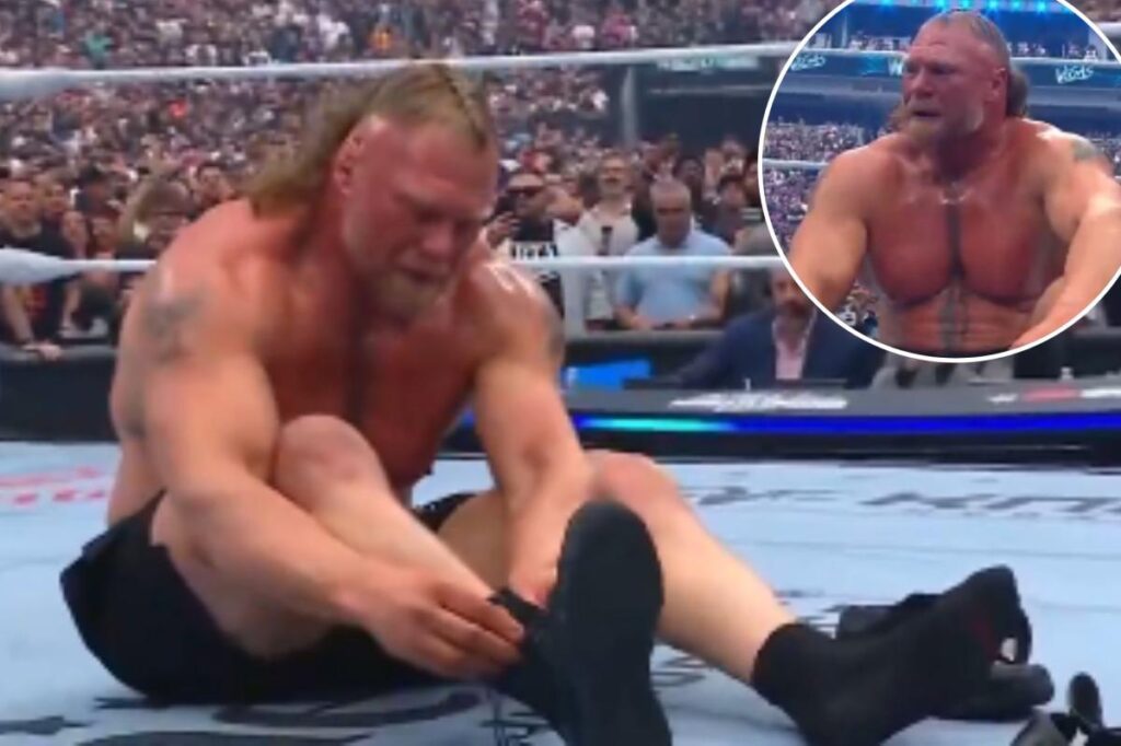 Brock Lesnar appears to stunningly retire at WrestleMania 42
