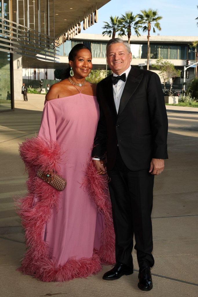 Nicole Avant and Ted Sarandos attend LACMA's Opening Gala for The David Geffen Galleries