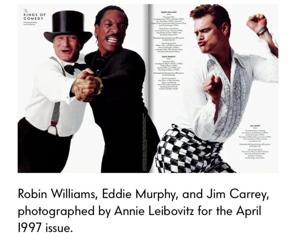 The Vanity Fair shoots of Comedians over the years always stood out to me the most
