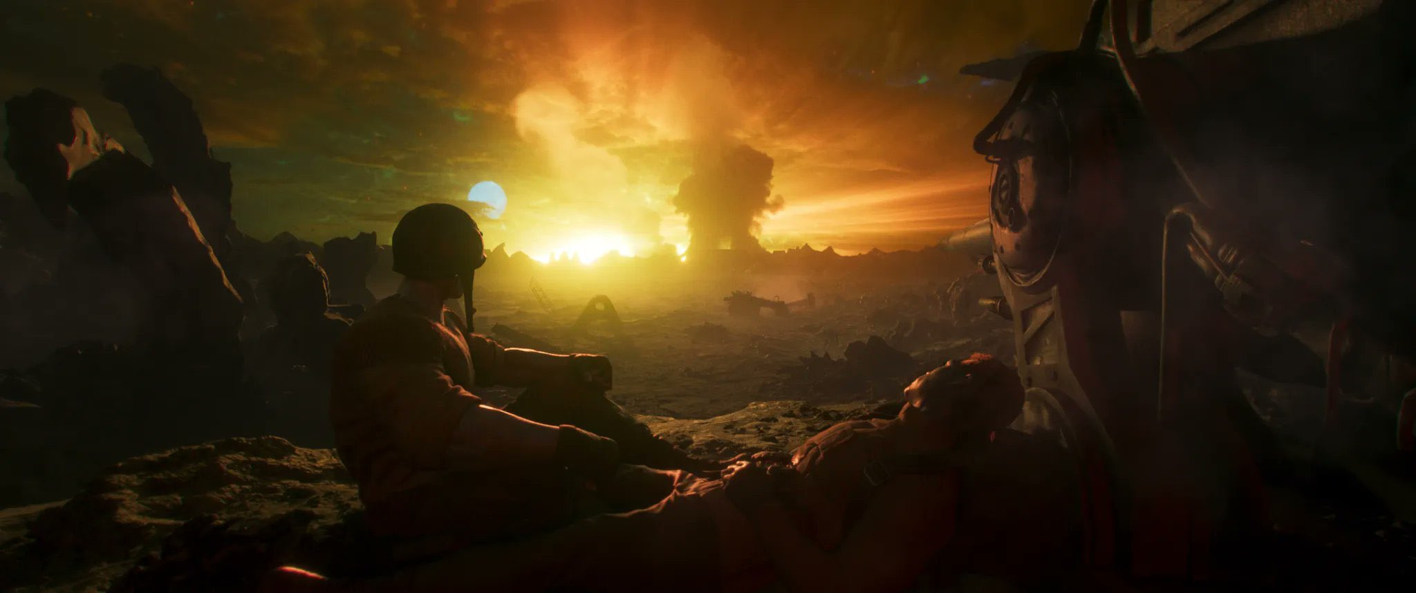 Image from Rogue Trooper movie made using Unreal Engine 5